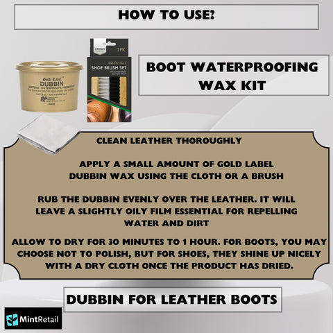 Dubbin for Leather Boots Bundle
